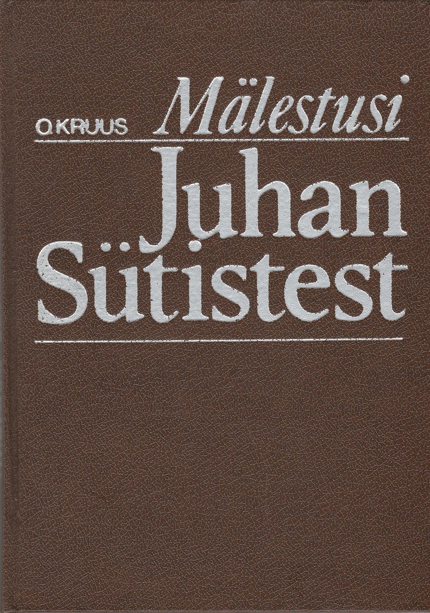 Mälestusi Juhan Sütistest