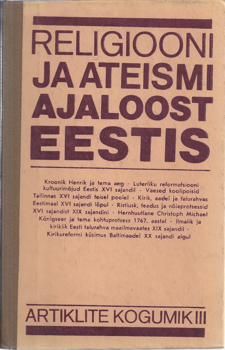 Religiooni ja ateismi ajaloost Eestis