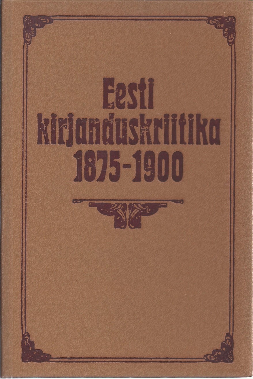 Eesti kirjanduskriitika 1875-1900