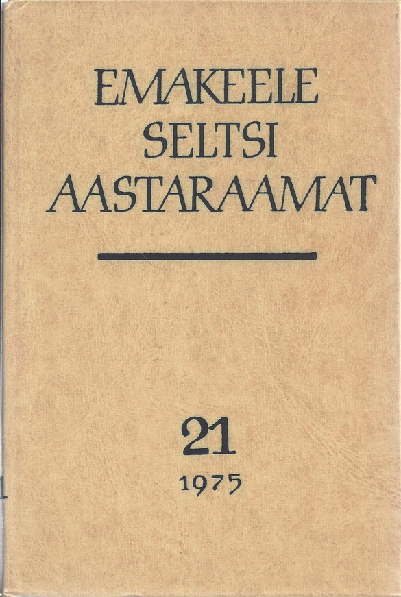 Emakeele Seltsi Aastaraamat