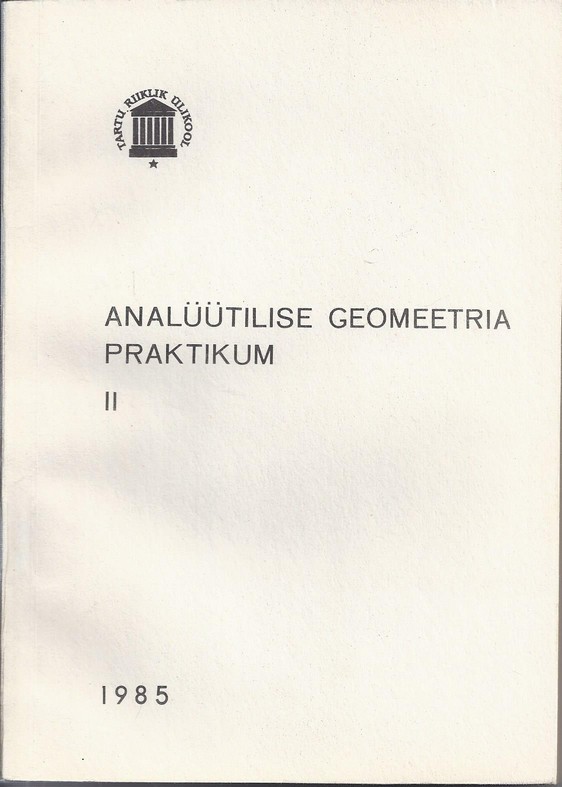 Analüütilise geomeetria praktikum II