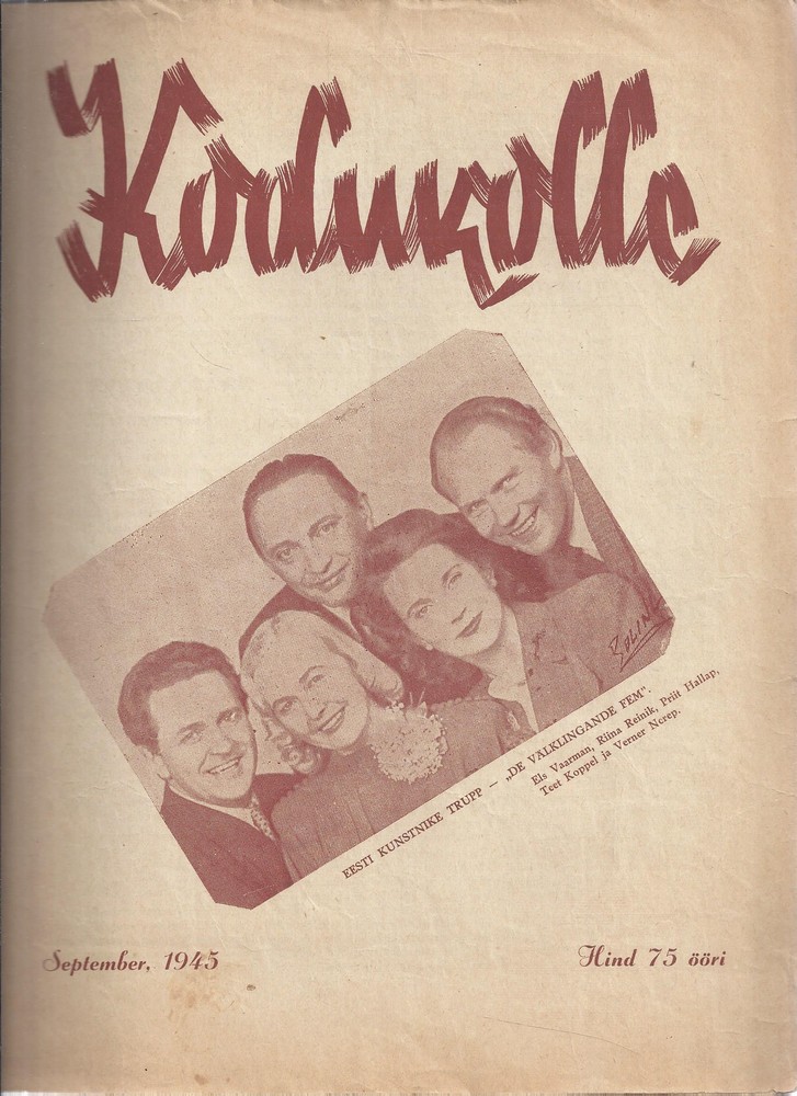 Kodukolle 1945 september