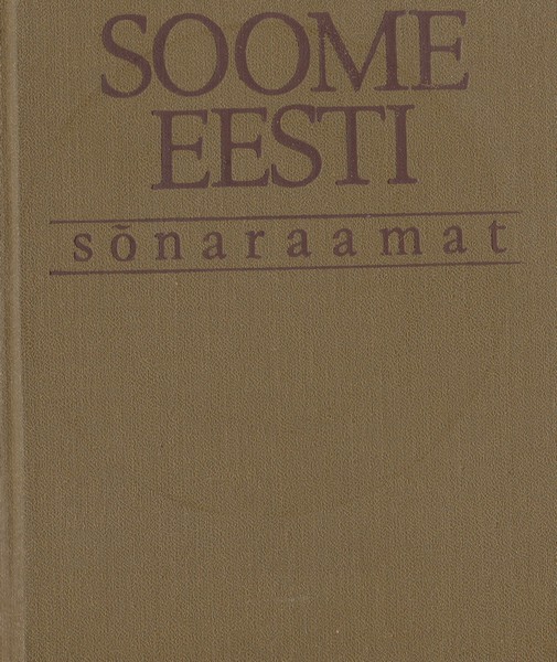 Soome-eesti sõnaraamat ees