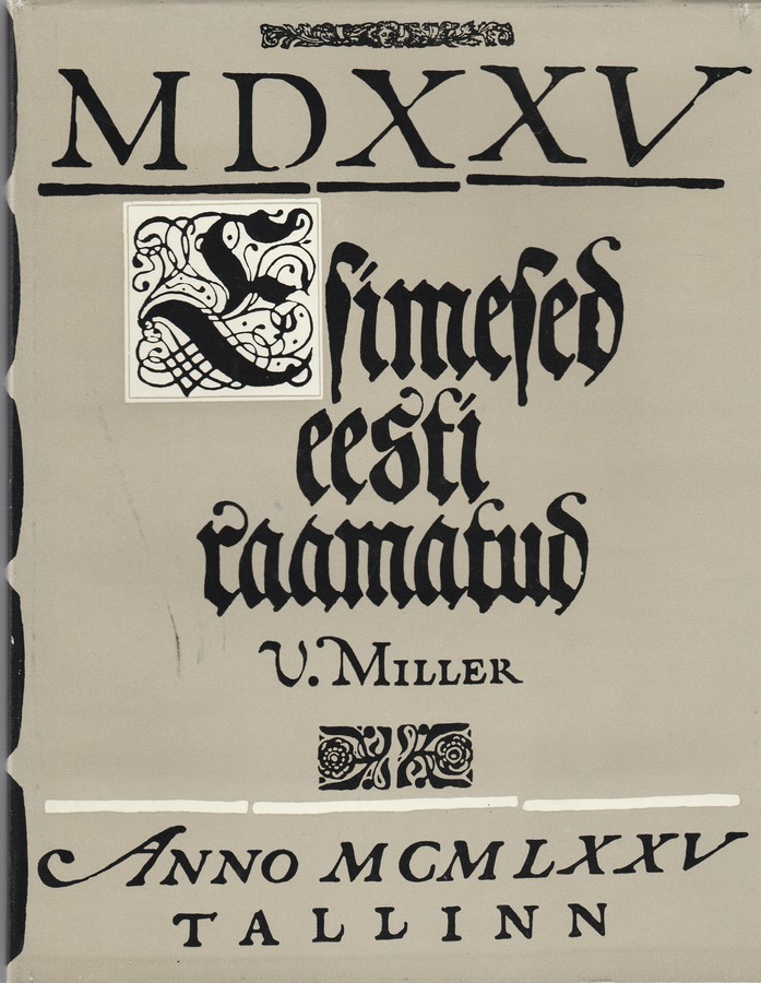 Esimesed Eesti raamatud