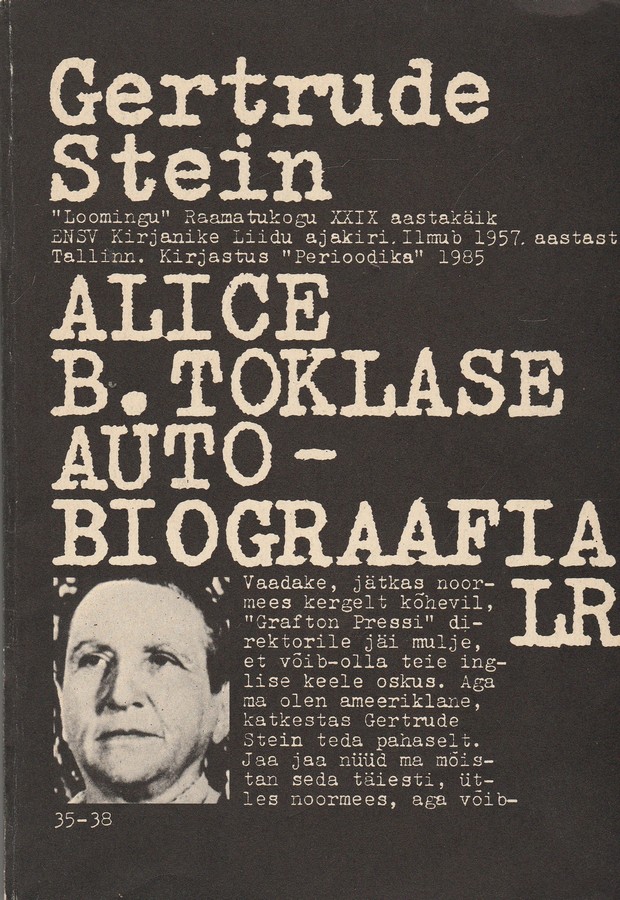 Alice B. Toklase autobiograafia