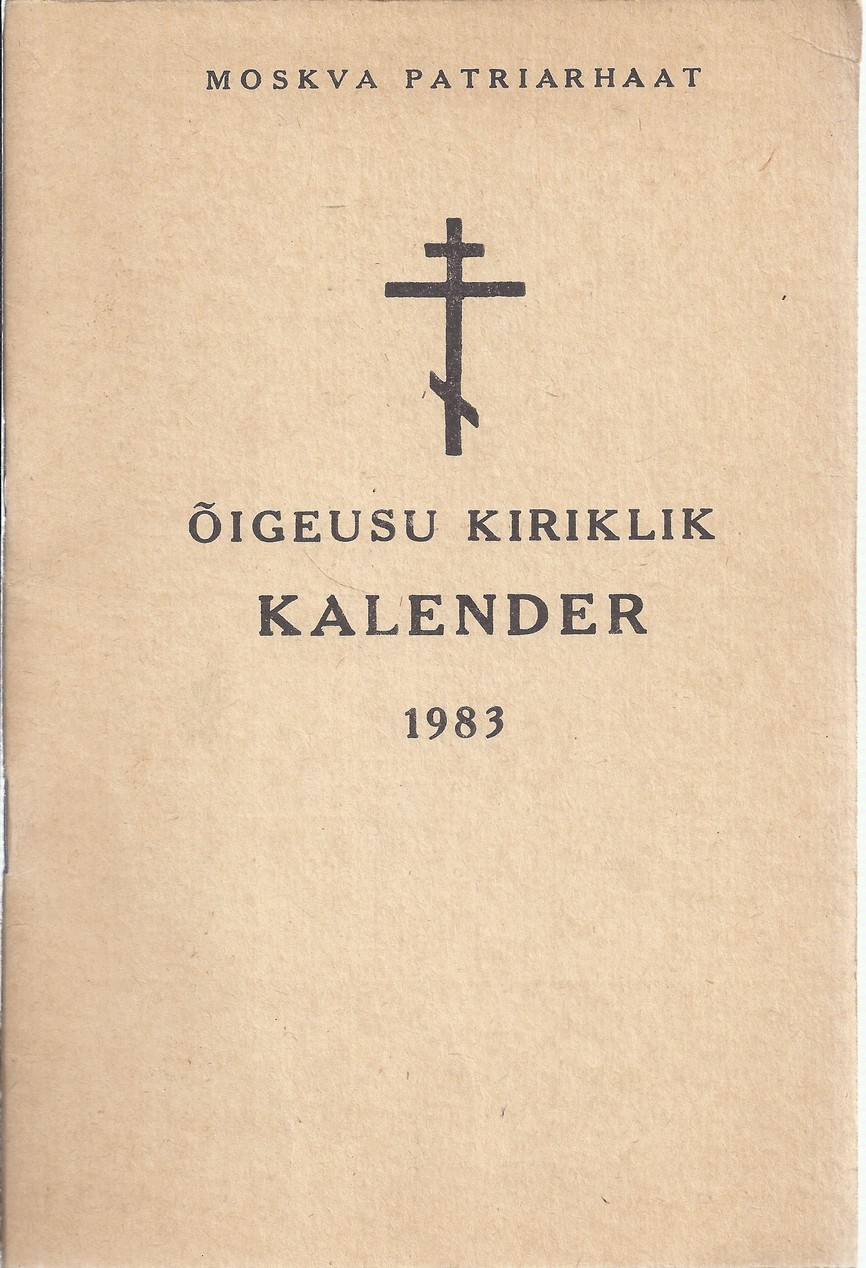 Õigeusu kiriklik kalender 1983